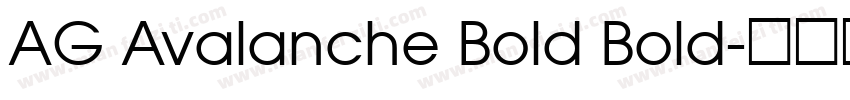 AG Avalanche Bold Bold字体转换